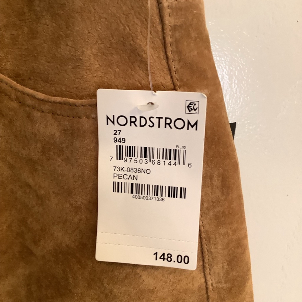 Blank NYC Brown Suede Pencil Skirt - Picture 2 of 14